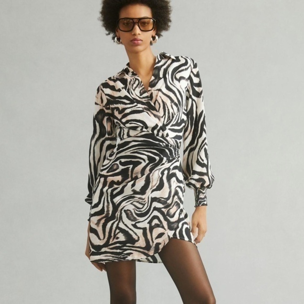 Anthropologie Printed Wrap Dress